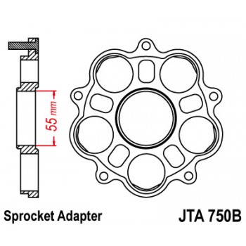 Jt Adapter Zębatki Tylnej Ducati 748/796/800/848/916/1000/1100